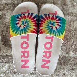 Euc! Tretorn Tie-dye Slides size 8